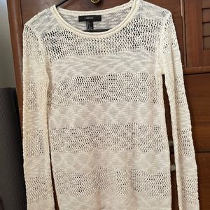 Forever 21 White Knit Sweater